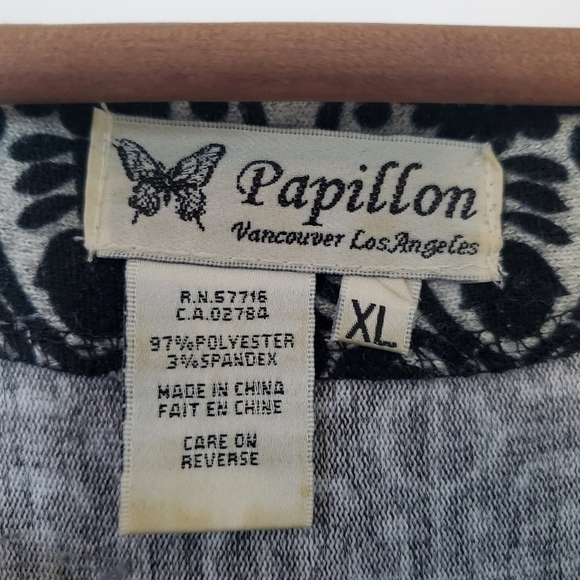 Papillon Sweater Dress – Size XL – Black/Grey/Crimson - Picture 5 of 5